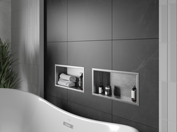 Mexen X-Wall-R shower niche with flange 45 x 20 cm, inox - 1910452010