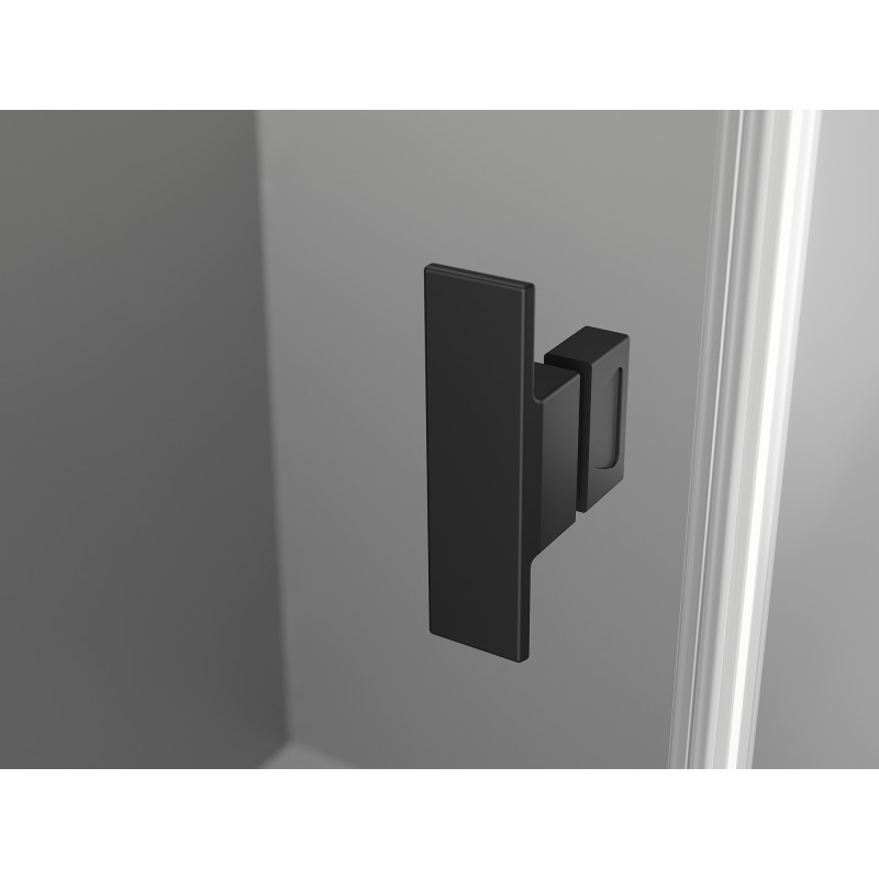 Mexen Mist-H T Shower Cabin Hinged Left 95 x 90 cm, Transparent, Black - 8A5T-095-090-70-00-L