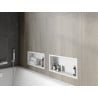 Mexen X-Wall-R shower niche with flange 45 x 20 cm, White - 1920452010