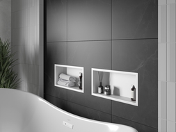 Mexen X-Wall-R shower niche with flange 45 x 20 cm, White - 1920452010