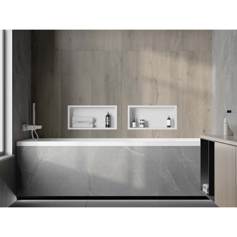 Mexen X-Wall-R niche shelf with flange 45 x 20 cm, white - 1920452010