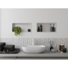 Mexen X-Wall-R niche shelf with flange 45 x 20 cm, white - 1920452010
