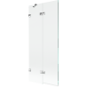 Mexen Lunar shower screen 2-panel left 80 x 150 cm, transparent, chrome - 897-080-100-01-00-L