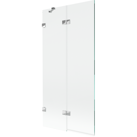 Mexen Lunar 2-wing Left Shower Screen 90 x 150 cm, Transparent, Chrome - 897-090-100-01-00-L