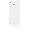 Mexen Lunar 2-wing Left Shower Screen 90 x 150 cm, Transparent, Chrome - 897-090-100-01-00-L