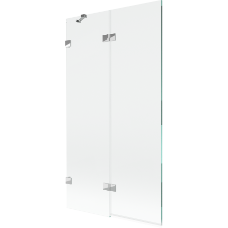 Mexen Lunar 2-panel left bathtub screen 100 x 150 cm, transparent, chrome - 897-100-100-01-00-L