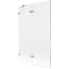 Mexen Lunar 2-wing left shower screen 110 x 150 cm, transparent, chrome - 897-110-100-01-00-L