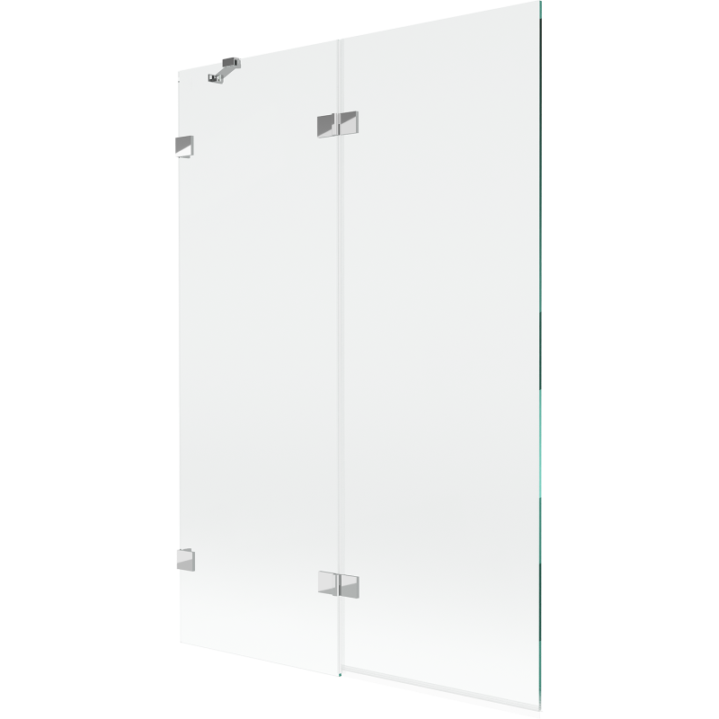 Mexen Lunar 2-panel left shower screen 120 x 150 cm, transparent, chrome - 897-120-100-01-00-L