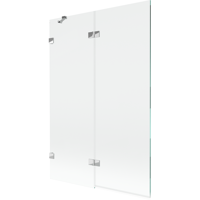 Mexen Lunar 2-wing left bath screen 120 x 150 cm, transparent, chrome - 897-120-100-01-00-L