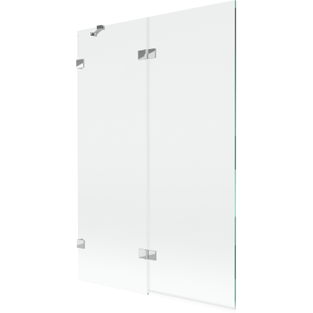 Mexen Lunar 2-panel left shower screen 120 x 150 cm, transparent, chrome - 897-120-100-01-00-L