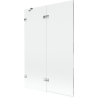 Mexen Lunar 2-panel left shower screen 120 x 150 cm, transparent, chrome - 897-120-100-01-00-L