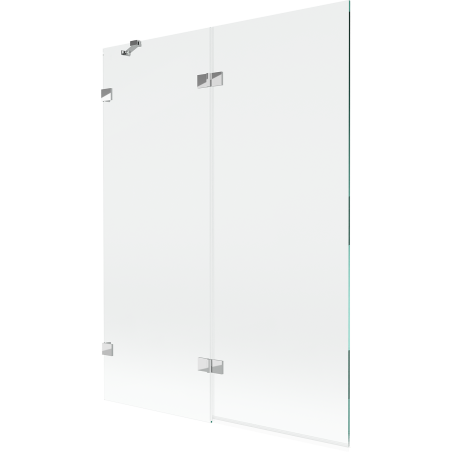 Mexen Lunar 2-wing left shower screen 130 x 150 cm, transparent, chrome - 897-130-100-01-00-L