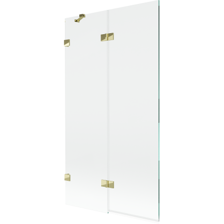 Mexen Lunar shower screen 2-wing left 100 x 150 cm, transparent, gold - 897-100-100-50-00-L