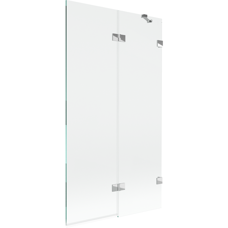 Mexen Lunar 2-Panel Shower Screen Right 100 x 150 cm, Transparent, Chrome - 897-100-100-01-00-P
