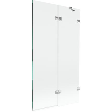 Mexen Lunar 2-Panel Shower Screen Right 100 x 150 cm, Transparent, Chrome - 897-100-100-01-00-P