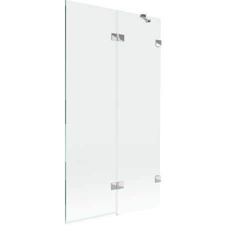 Mexen Lunar 2-wing shower screen right 100 x 150 cm, transparent, chrome - 897-100-100-01-00-P
