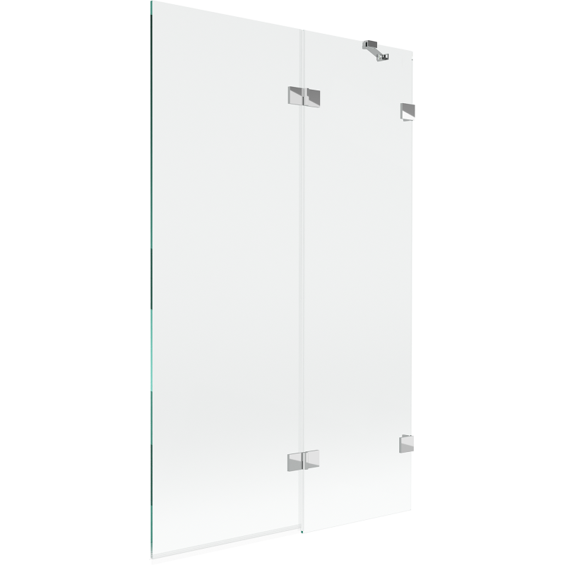 Mexen Lunar 2-Panel Shower Screen Right 110 x 150 cm, Transparent, Chrome - 897-110-100-01-00-P
