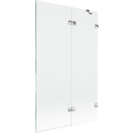 Mexen Lunar double-wing shower screen, right 110 x 150 cm, transparent, chrome - 897-110-100-01-00-P