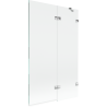 Mexen Lunar double-wing shower screen, right 110 x 150 cm, transparent, chrome - 897-110-100-01-00-P