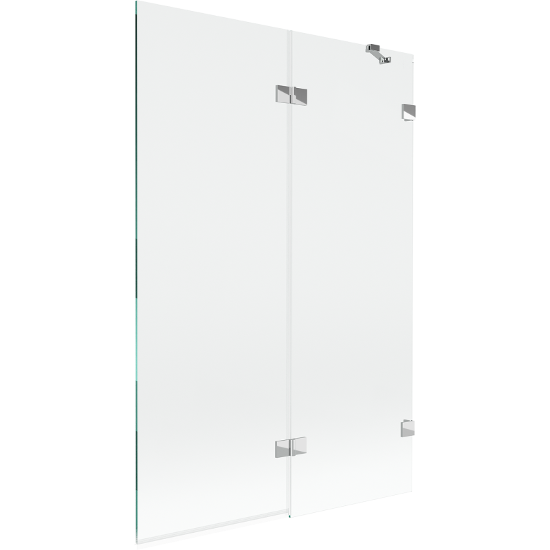 Mexen Lunar shower screen 2-panel right 120 x 150 cm, transparent, chrome - 897-120-100-01-00-P