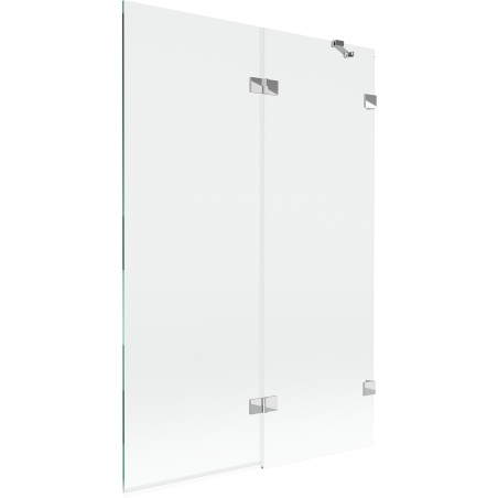 Mexen Lunar shower screen 2-panel right 120 x 150 cm, transparent, chrome - 897-120-100-01-00-P