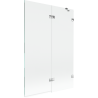 Mexen Lunar shower screen 2-panel right 120 x 150 cm, transparent, chrome - 897-120-100-01-00-P