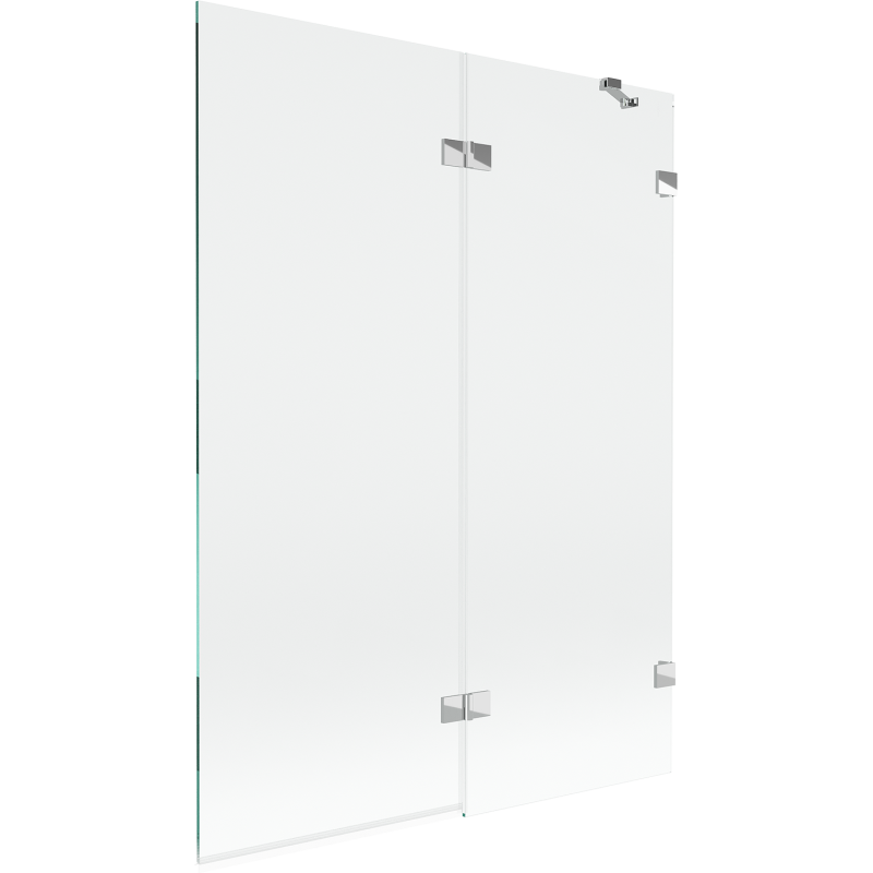 Mexen Lunar shower screen 2-wing right 130 x 150 cm, transparent, chrome - 897-130-100-01-00-P