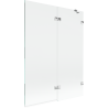 Mexen Lunar shower screen 2-wing right 130 x 150 cm, transparent, chrome - 897-130-100-01-00-P