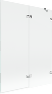 Mexen Lunar 2-wing Bath Screen Right 130 x 150 cm, Transparent, Chrome - 897-130-100-01-00-P