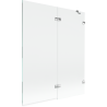 Mexen Lunar 2-panel right shower screen 140 x 150 cm, transparent, chrome - 897-140-100-01-00-P