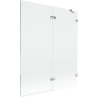 Mexen Lunar 2-panel shower screen right 140 x 150 cm, transparent, chrome - 897-140-100-01-00-P