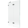 Mexen Lunar 2-wing left shower screen 100 x 150 cm, transparent, gun metal - 897-100-100-95-00-L