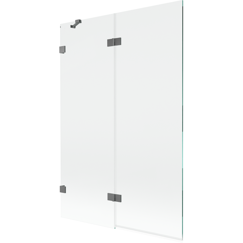 Mexen Lunar 2-fold Shower Screen Left 120 x 150 cm, Transparent, Gun Metal - 897-120-100-95-00-L