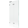 Mexen Lunar L bathtub screen 2-wing left 80 x 150 cm, transparent, chrome - 897L-080-100-01-00-L