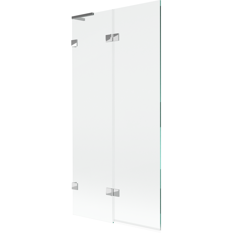 Mexen Lunar L 2-winged left bath screen 90 x 150 cm, transparent, chrome - 897L-090-100-01-00-L
