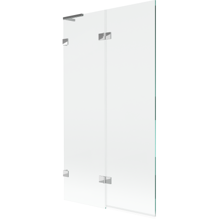 Mexen Lunar L 2-wing left bath screen 100 x 150 cm, transparent, chrome - 897L-100-100-01-00-L