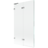 Mexen Lunar L 2-wing left bath screen 100 x 150 cm, transparent, chrome - 897L-100-100-01-00-L