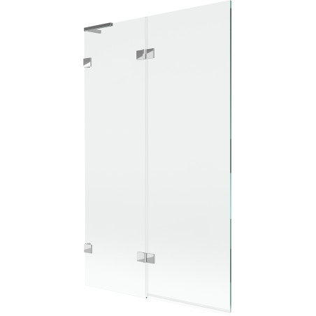 Mexen Lunar L 2-panel left-hand bath screen 110 x 150 cm, transparent, chrome - 897L-110-100-01-00-L