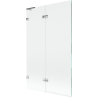Mexen Lunar L 2-panel left bathtub screen 110 x 150 cm, transparent, chrome - 897L-110-100-01-00-L