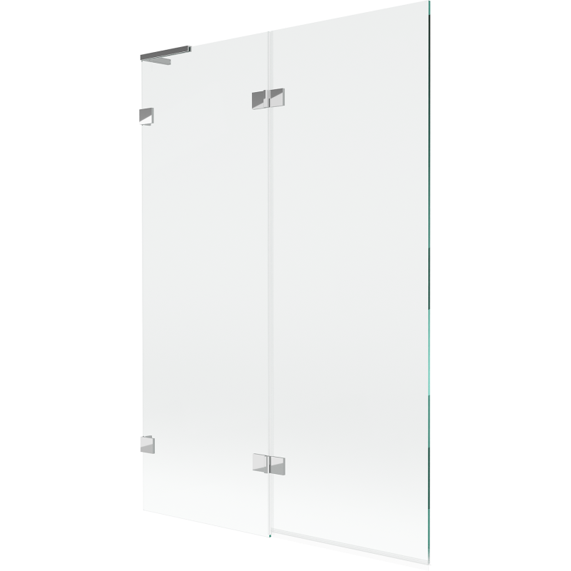 Mexen Lunar L bathtub screen 2-wing left 120 x 150 cm, transparent, chrome - 897L-120-100-01-00-L