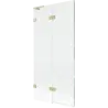Mexen Lunar L 2-panel left-sided bath screen 90 x 150 cm, transparent, brushed gold - 897L-090-100-55-00-L
