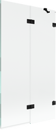Mexen Lunar 2-winged right shower screen 100 x 150 cm, transparent, black - 897-100-100-70-00-P