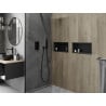 Mexen X-Wall-R shower niche with flange 45 x 20 cm, Black - 1970452010