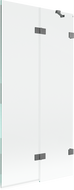 Mexen Lunar 2-Panel Folding Bath Screen Right 90 x 150 cm, Transparent, Gun Metal - 897-090-100-95-00-P