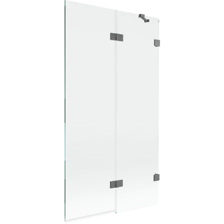 Mexen Lunar 2-panel shower screen right 100 x 150 cm, transparent, gun metal - 897-100-100-95-00-P