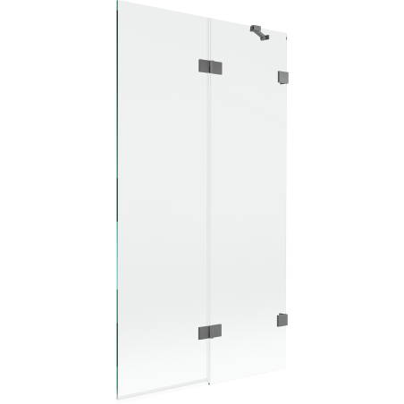 Mexen Lunar shower screen 2-wing right 100 x 150 cm, transparent, gun metal - 897-100-100-95-00-P
