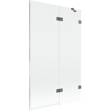 Mexen Lunar shower screen 2-wing right 110 x 150 cm, transparent, gun metal - 897-110-100-95-00-P