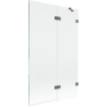 Mexen Lunar shower screen 2-wing right 110 x 150 cm, transparent, gun metal - 897-110-100-95-00-P