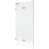 Mexen Lunar L 2-panel left bathtub screen 90 x 150 cm, transparent, brushed nickel - 897L-090-100-97-00-L