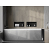 Mexen X-Wall-R niche shelf with flange 45 x 20 cm, black - 1970452010